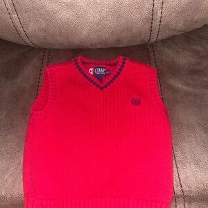 Chaps Bold Red Knit Top